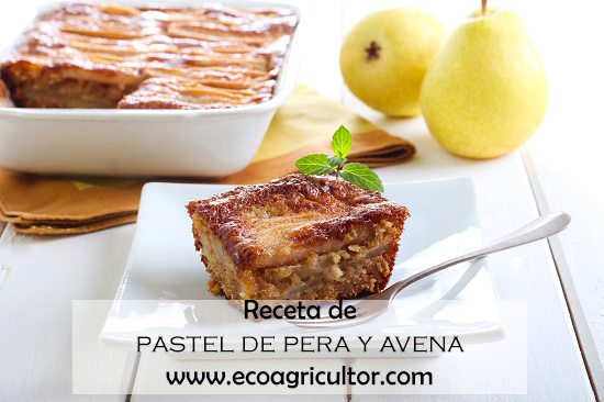 Pastel pera avena