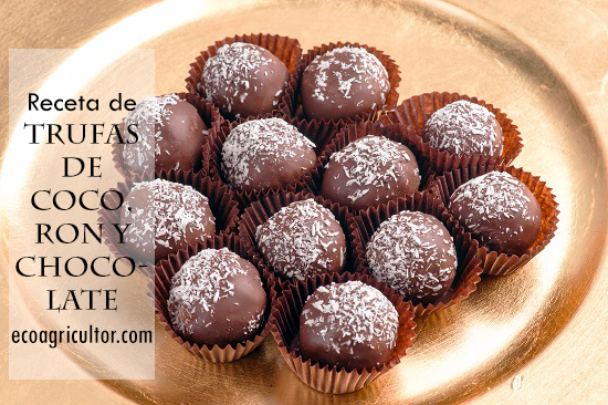 trufas ron chocolate